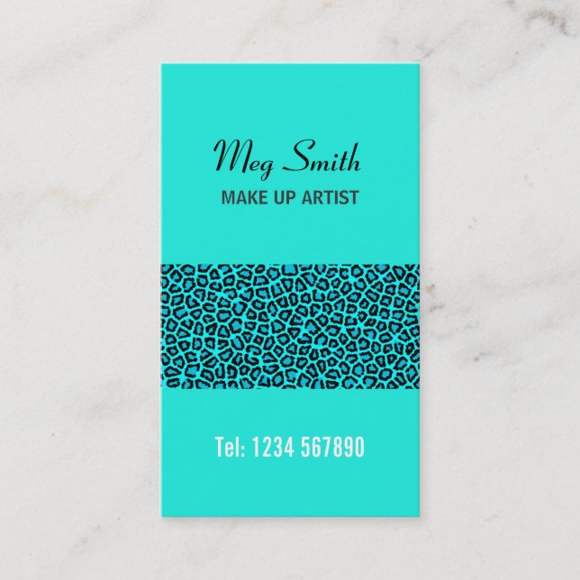 Leopard Print Business Card (Front)