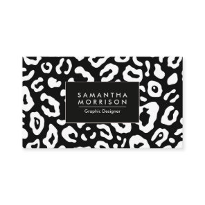 Leopard Print Business Card