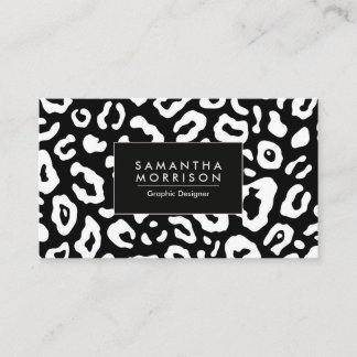 Leopard Print Business Card