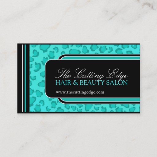 Customizable Leopard Print  Business Card