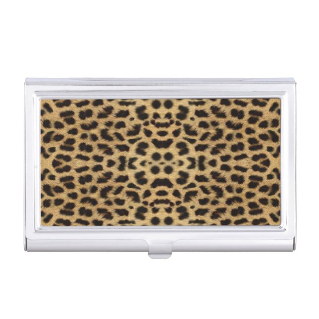 Leopard print Business Card Holder (Front)
