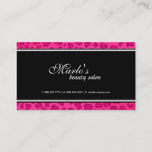 Leopard Print Business Cards