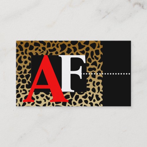 Leopard Print Business Cards