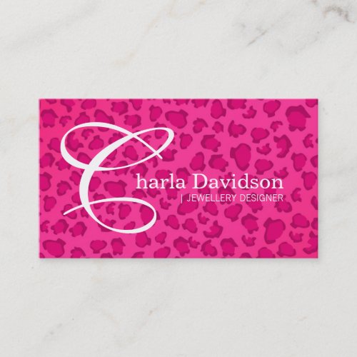 Leopard Print Business Cards