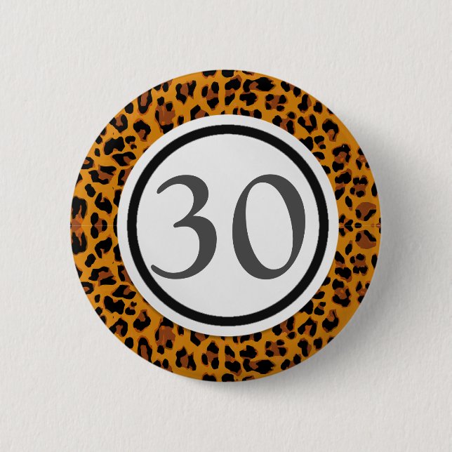 Leopard Print Button (Front)