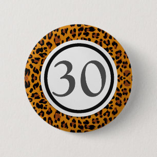 Leopard Print Button