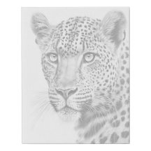 Leopard Print Canvas Art