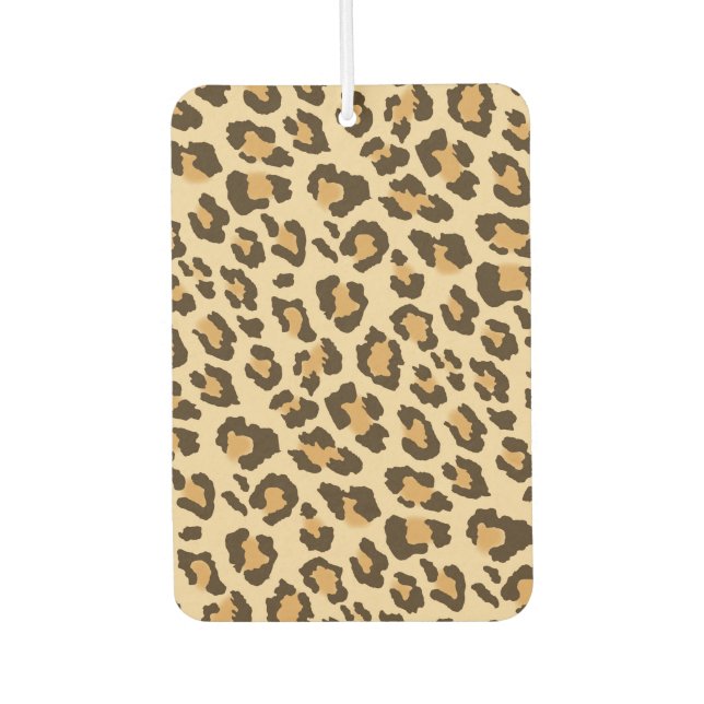 Leopard Print Car Air Freshener (Front)