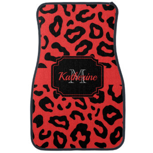 Leopard Print Car Floor Mat