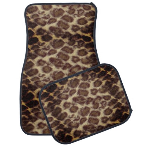 Leopard Print Car Mats