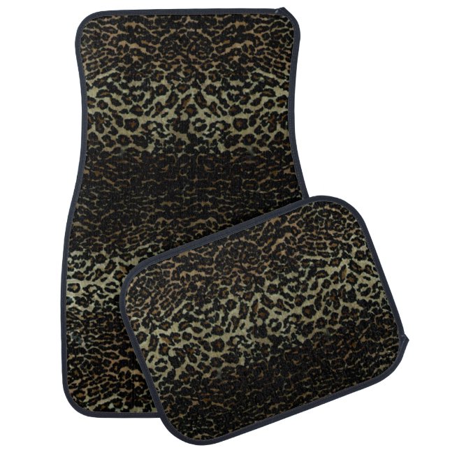 Leopard Print Car Mats Full Set (set of 4) (Set)