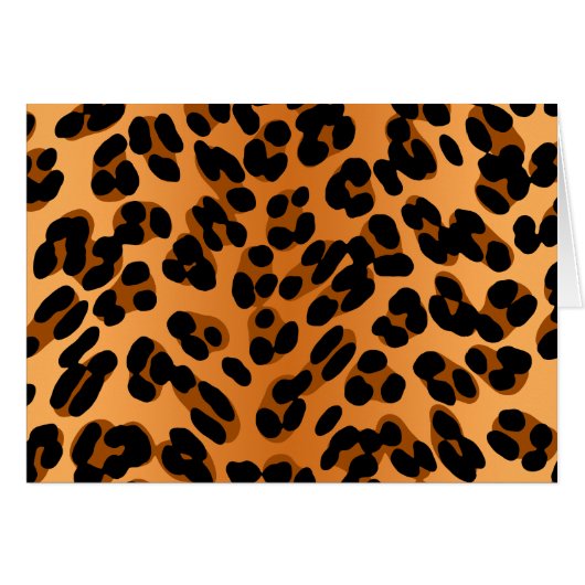 Leopard Print Cards (Front Horizontal)