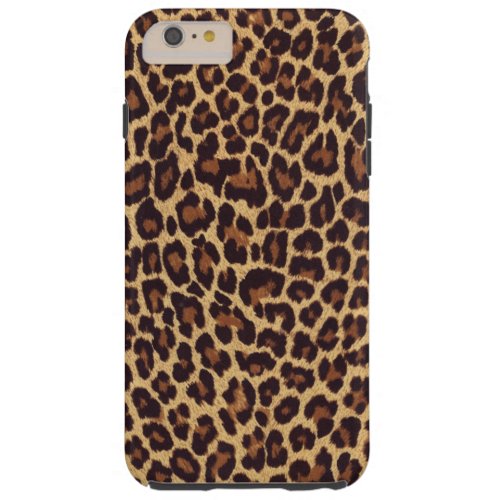 Leopard Print Tough iPhone 6 Plus Case