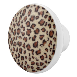 Leopard Print Ceramic Knob