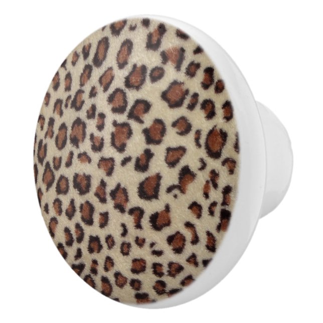 Leopard Print Ceramic Knob (Right)