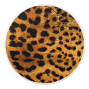 Leopard Print Ceramic Knob