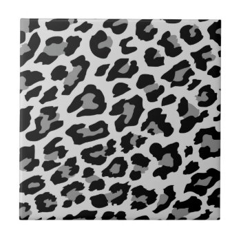 Leopard Print Ceramic Tile by MadeByLAB at Zazzle