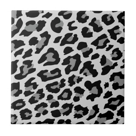 Leopard Print Ceramic Tile