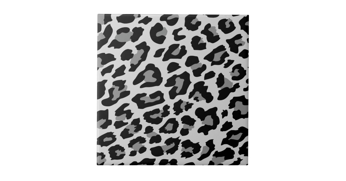 leopard print ceramic tile | Zazzle