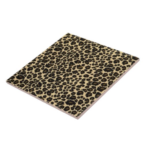 Leopard Print Ceramic Tile