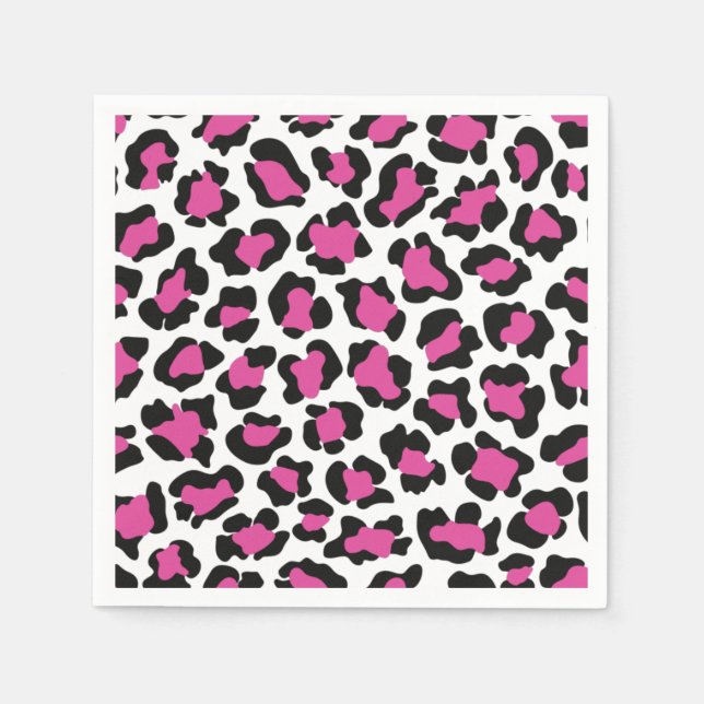 Leopard Print, Cheetah Pattern, Safari Costume Napkins (Front)