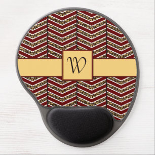 Leopard Print Chevron Gel Mousepad