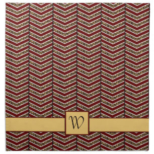 Leopard Print Chevron Napkin