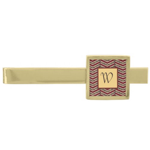 Leopard Print Chevron Tie Bar