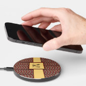 Leopard Print Chevron Wireless Charger (Hand)
