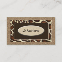 leopard print Chic Business Cards