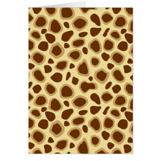Leopard Print - Chocolate Brown and Camel Tan Cards (Front)