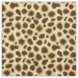 Leopard Print - Chocolate Brown and Camel Tan Fabric