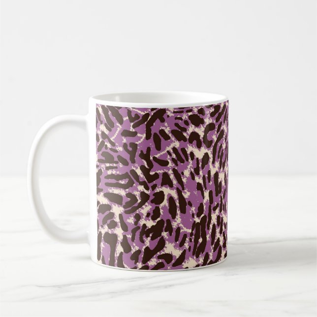 Leopard Print, Classic Animal Pattern. Coffee Mug (Left)