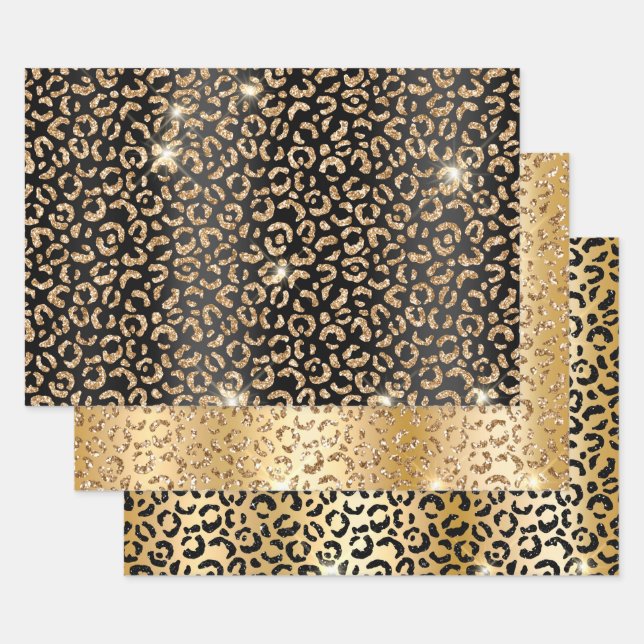 Leopard Print Classy  Wrapping Paper Sheets (Set)