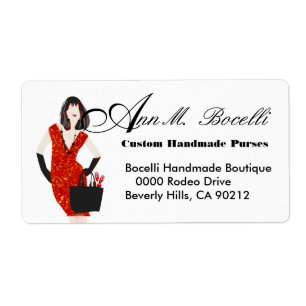 Leopard Print  Clothing Handmade Business Label