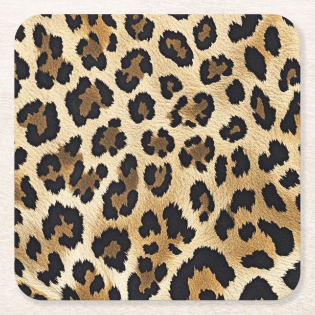 Leopard Print Coasters (Front)