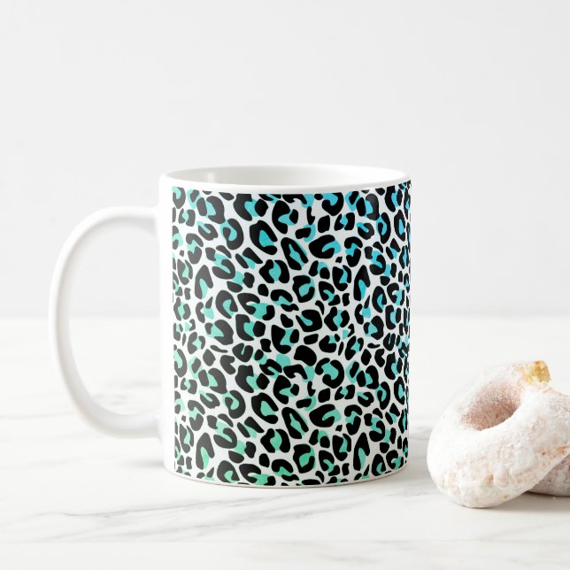 Leopard Print Coffee Mug (With Donut)