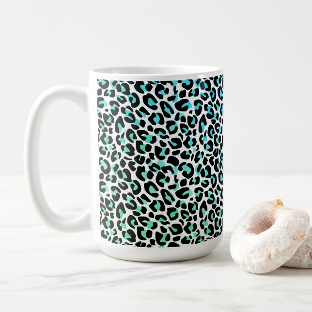 Leopard Print Coffee Mug (With Donut)