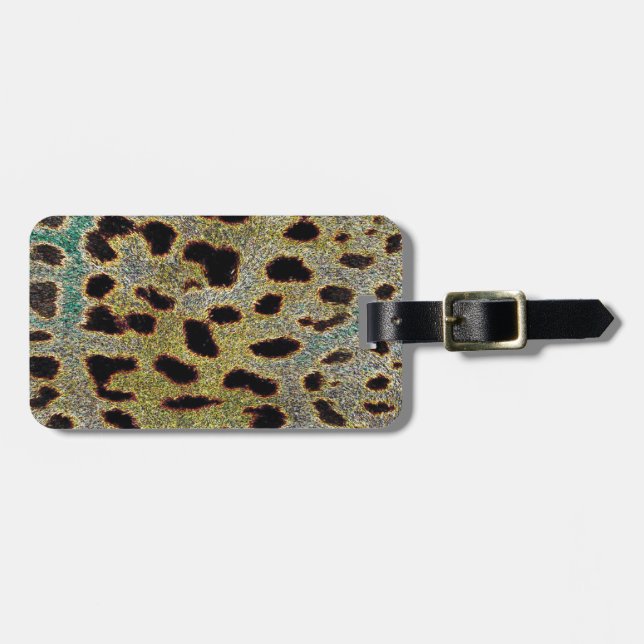 Leopard Print Collection Luggage Tag (Front Horizontal)