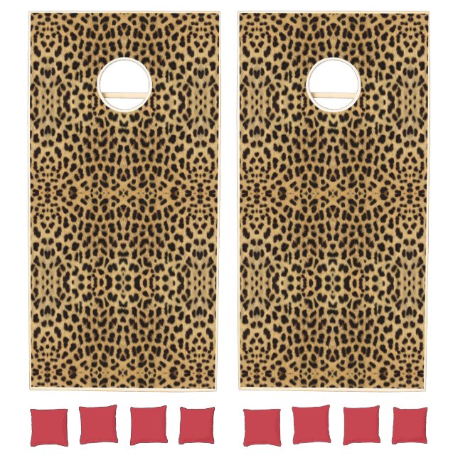 Leopard Print Cornhole Set (Set)