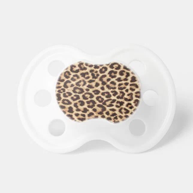 Leopard Print Custom Baby Orthodontic Pacifier Zazzle