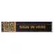 Leopard Print Custom Desk Name Plate | Zazzle