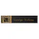 Leopard Print Custom Monogram Desk Name Plate | Zazzle
