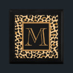 Leopard Print Custom Monogram Keepsake Gift Box<br><div class="desc">This personalized stylish leopard pattern custom monogram keepsake gift box is a great gift for any occasion, graduations, birthdays, weddings, engagements, anniversaries, Mother's Day, etc. Add a special touch to any piece of jewelry, favorite keepsakes and more! Click the "Customize it!" to change the text size, text color, font style,...</div>