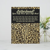 Leopard Print Customizable Letterhead (Standing Front)