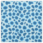 Leopard Print - Dark Cobalt and Sky blue Fabric