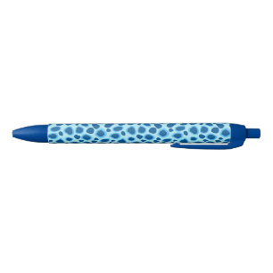 Leopard Print - Dark Cobalt and Sky blue Pen