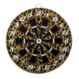 Leopard Print Dart Board