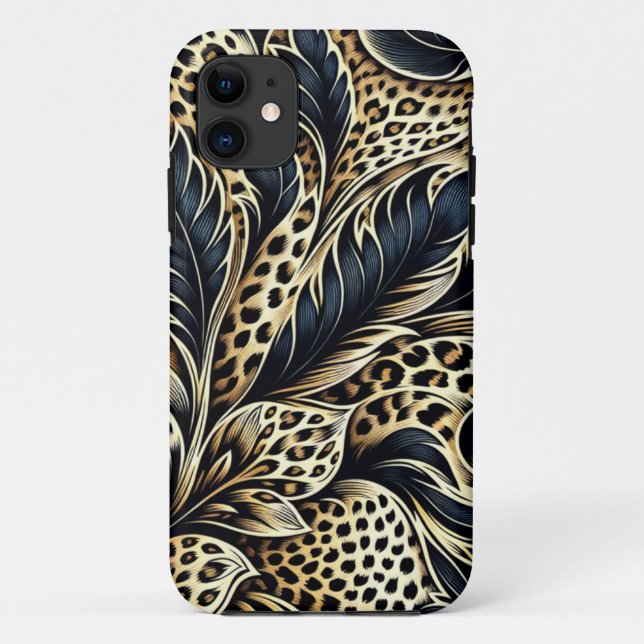 Leopard Print Design iPhone Cover (Back)