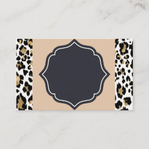 Leopard Print Designer Business/Appt Card